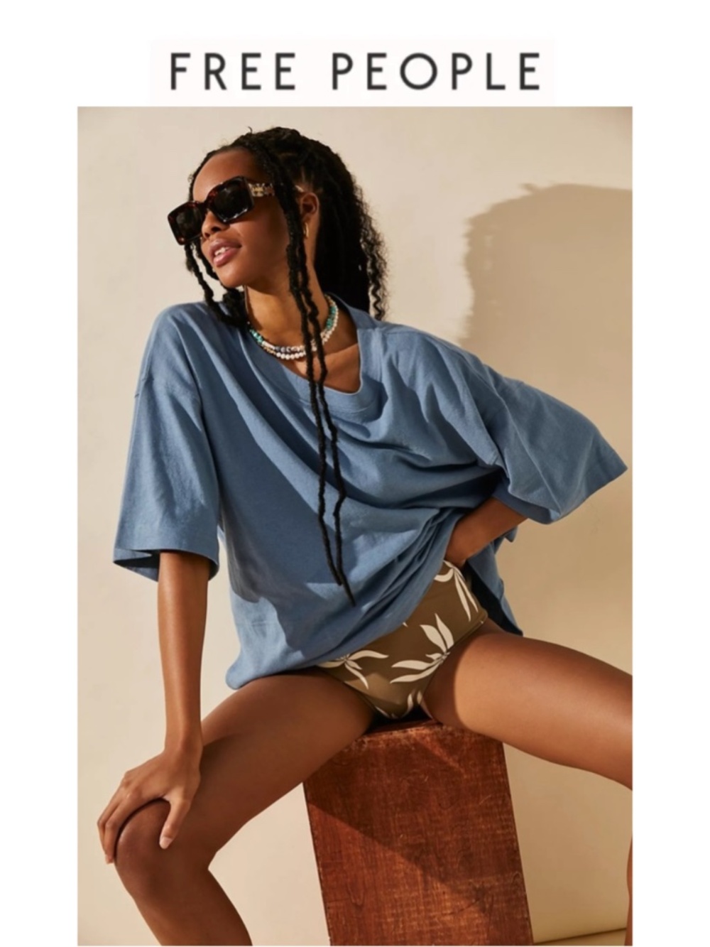 Free People Essential Extreme Tee Mini Dress